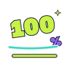 100%